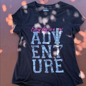 Black T-Shirt with Graphic Design